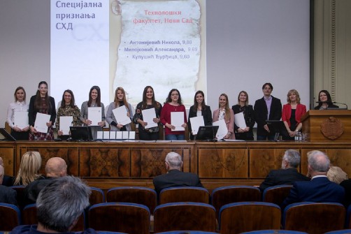 Српско хемијско друштво наградило студенте Технолошког факултета Нови Сад